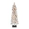 CC Christmas Decor Pre-Lit Flocked Pencil Alpine Artificial Christmas Tree - 4’ - Clear Lights